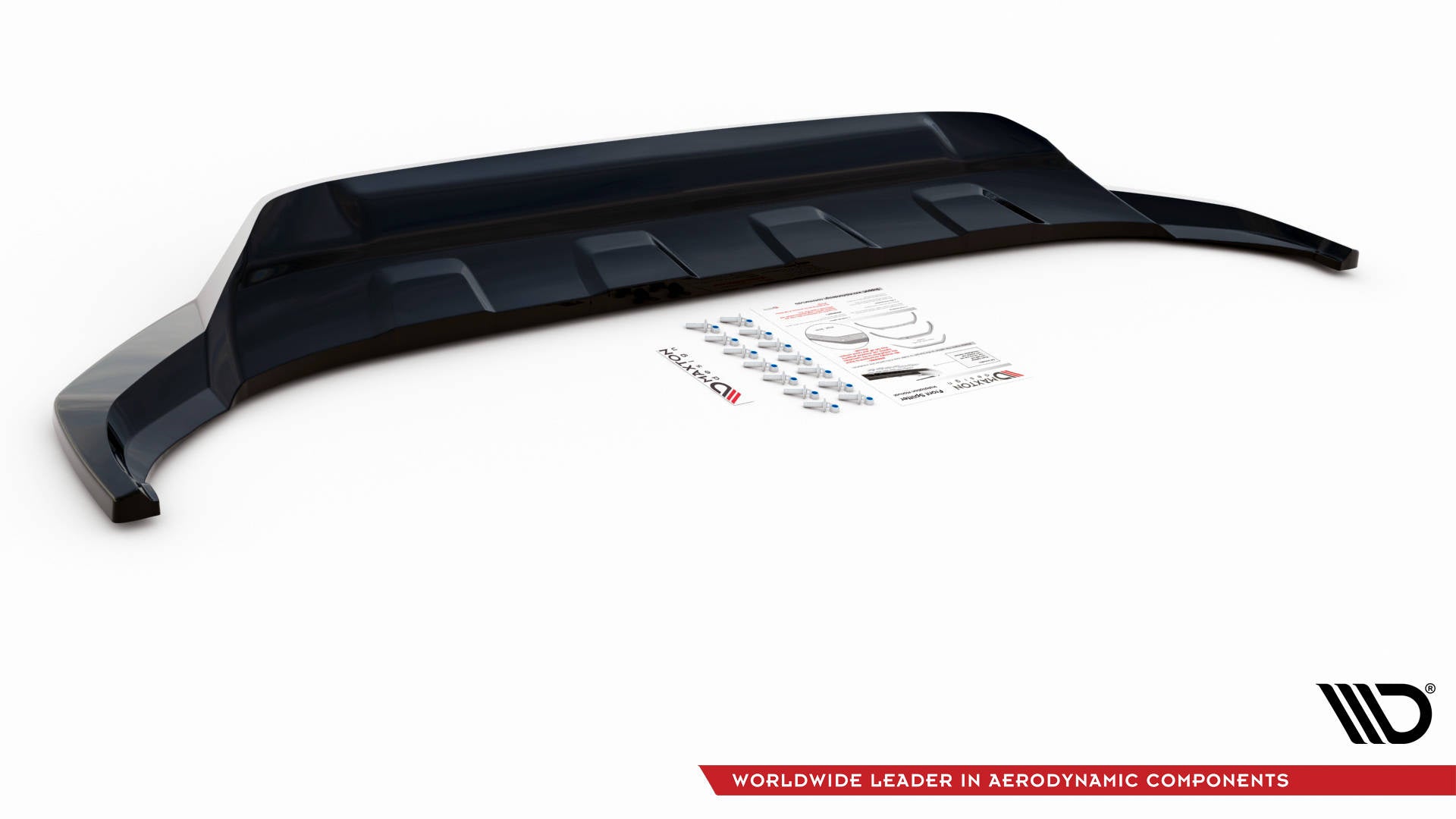 Prelungire splitter bara fata Volkswagen Touareg R-Line Mk3 2018- v1 - Maxton Design