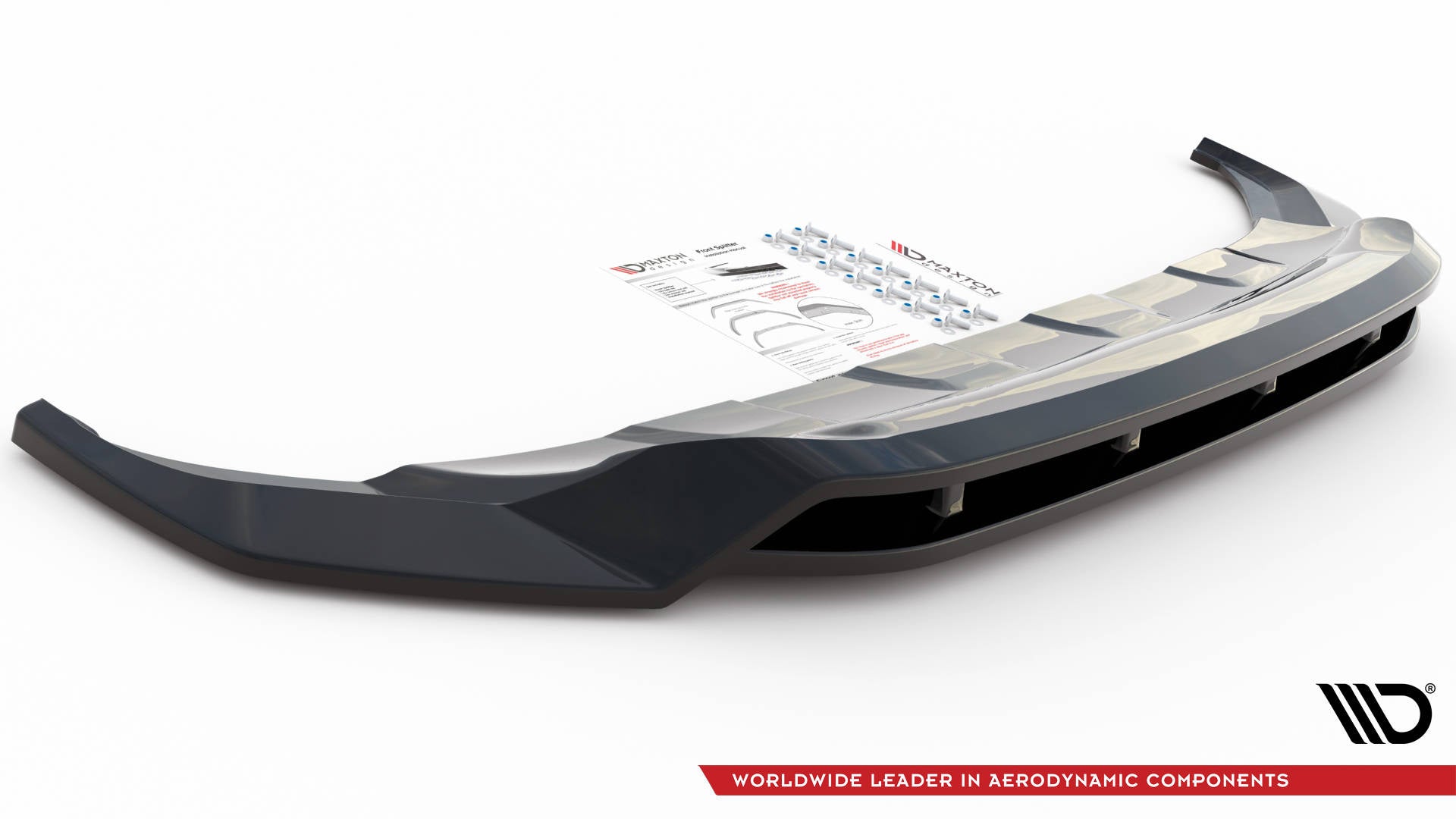 Prelungire splitter bara fata Volkswagen Touareg R-Line Mk3 2018- v1 - Maxton Design