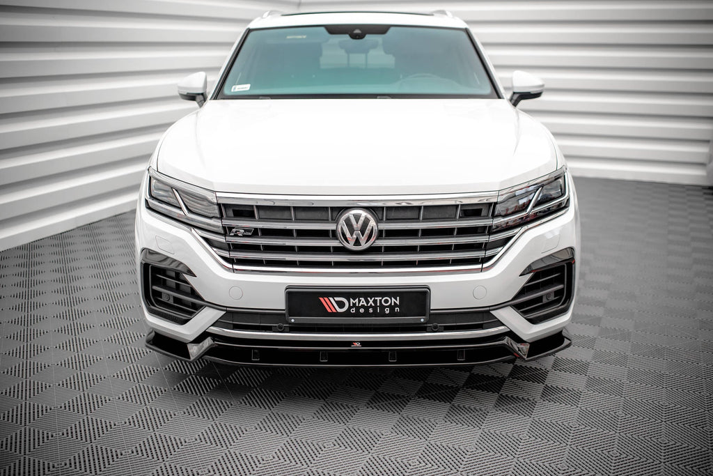 Prelungire splitter bara fata Volkswagen Touareg R-Line Mk3 2018- v1 - Maxton Design