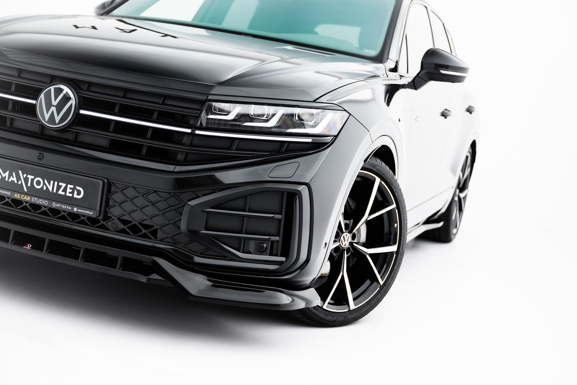 Prelungire splitter bara fata Volkswagen Touareg R-Line Mk3 Facelift 2023- v3 - Maxton Design