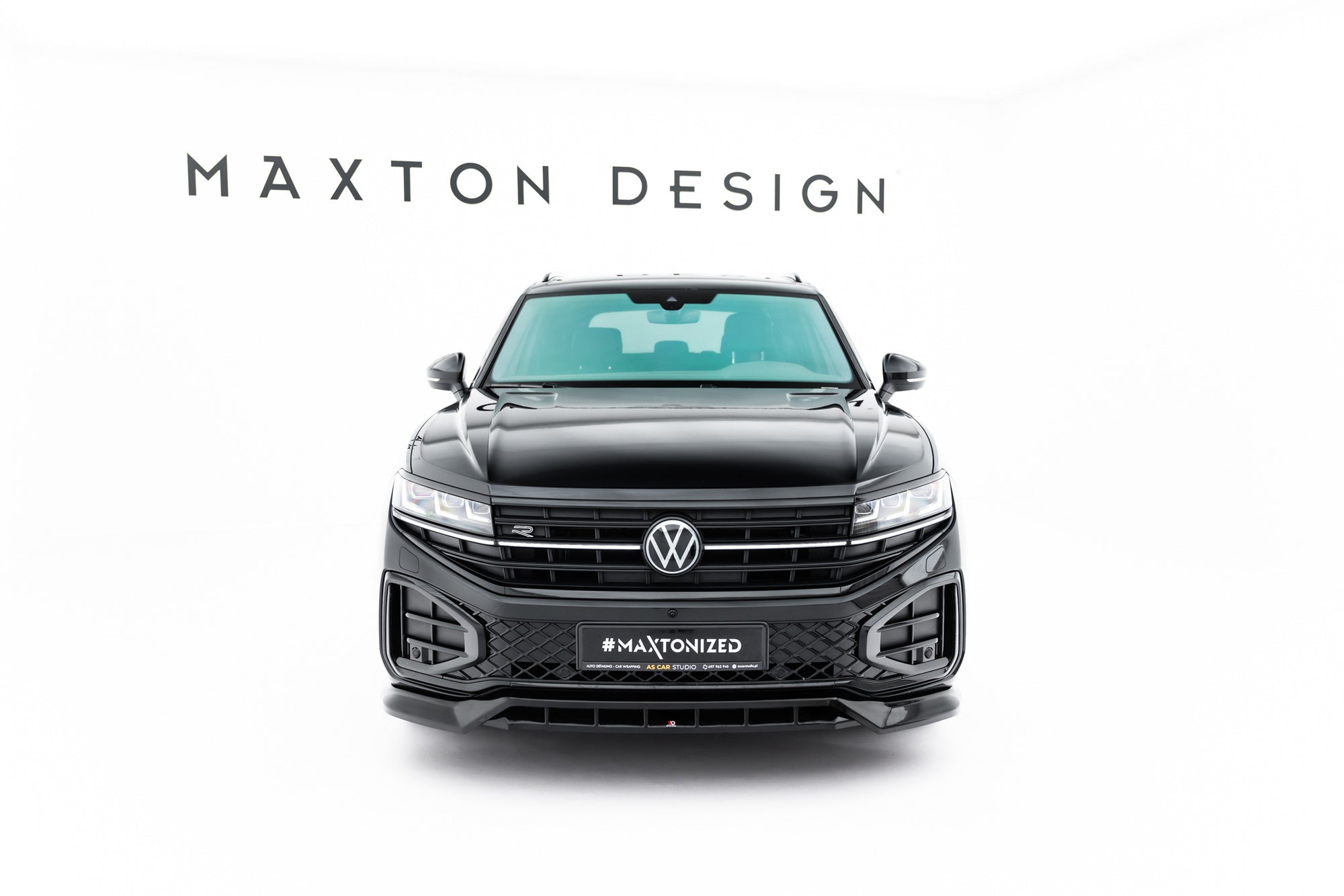 Prelungire splitter bara fata Volkswagen Touareg R-Line Mk3 Facelift 2023- v3 - Maxton Design