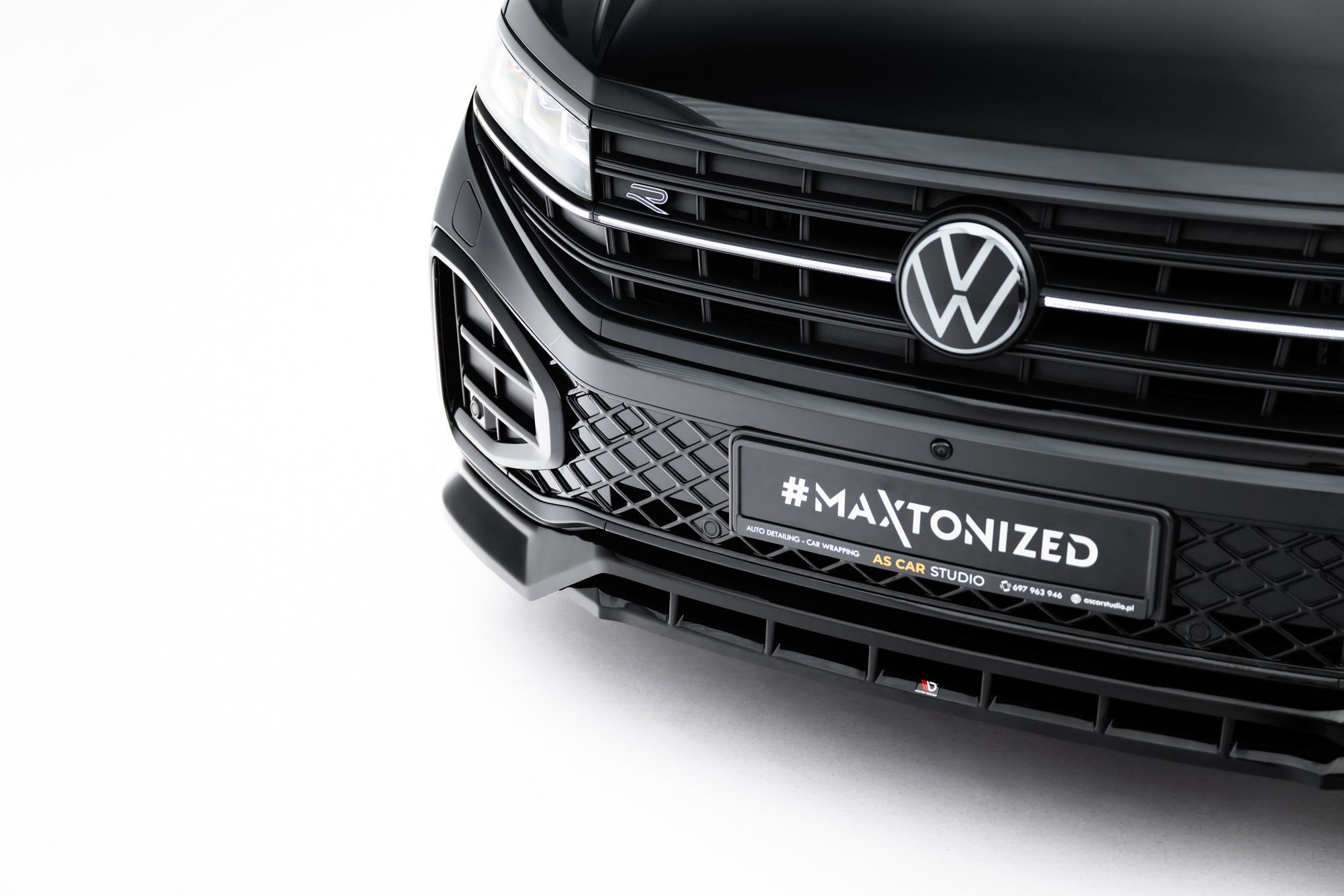 Prelungire splitter bara fata Volkswagen Touareg R-Line Mk3 Facelift 2023- v3 - Maxton Design