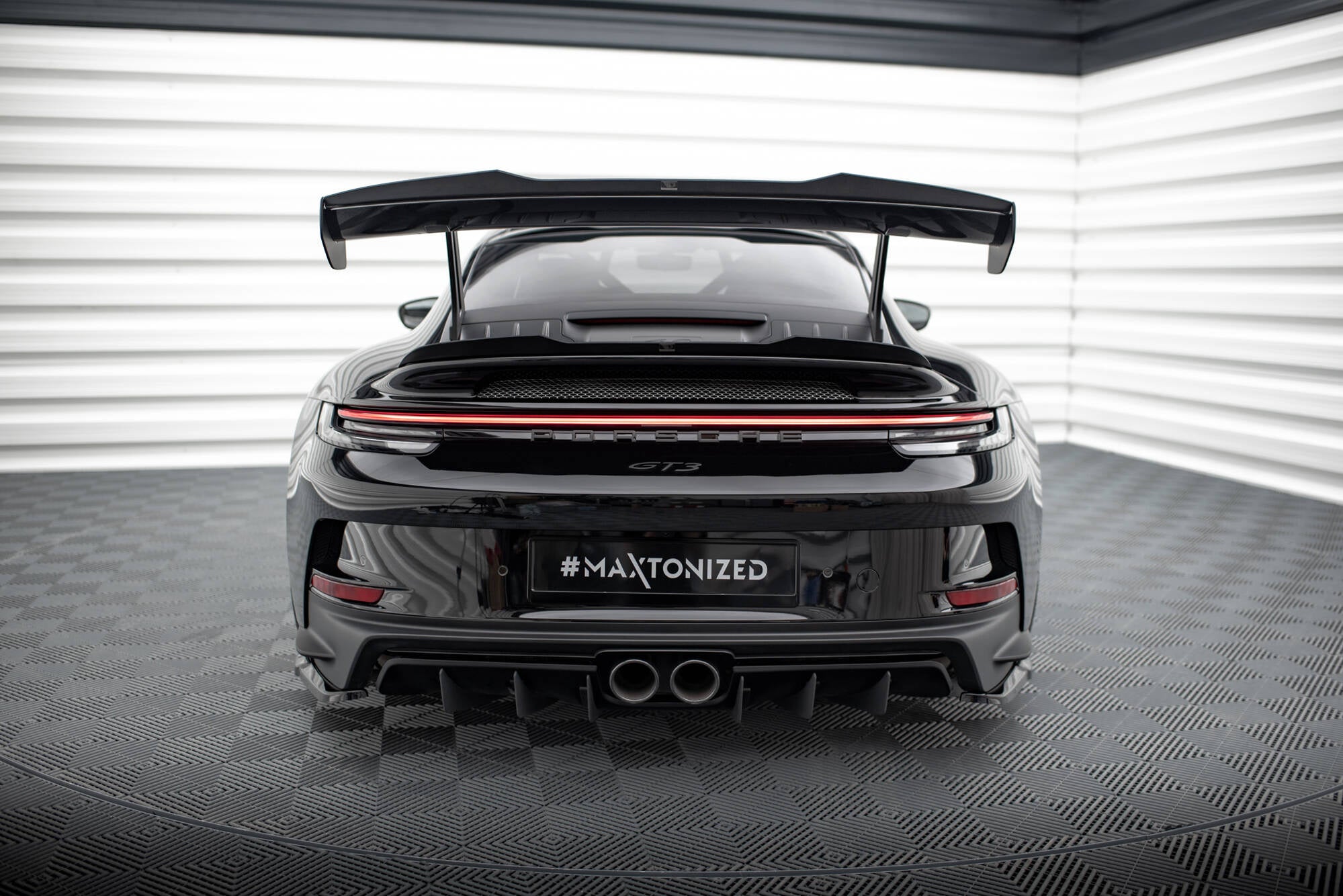 Eleron spoiler cap Porsche 911 992 GT3 2021- v2 - Maxton Design
