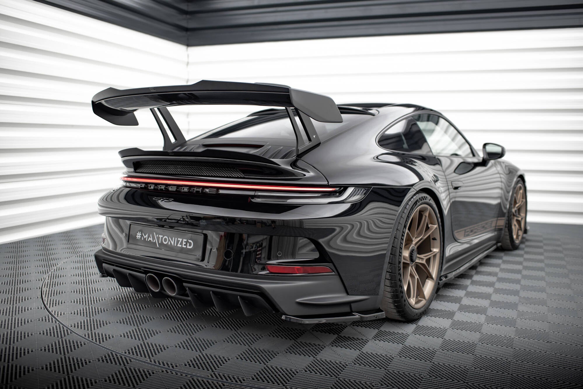 Eleron spoiler cap Porsche 911 992 GT3 2021- v2 - Maxton Design