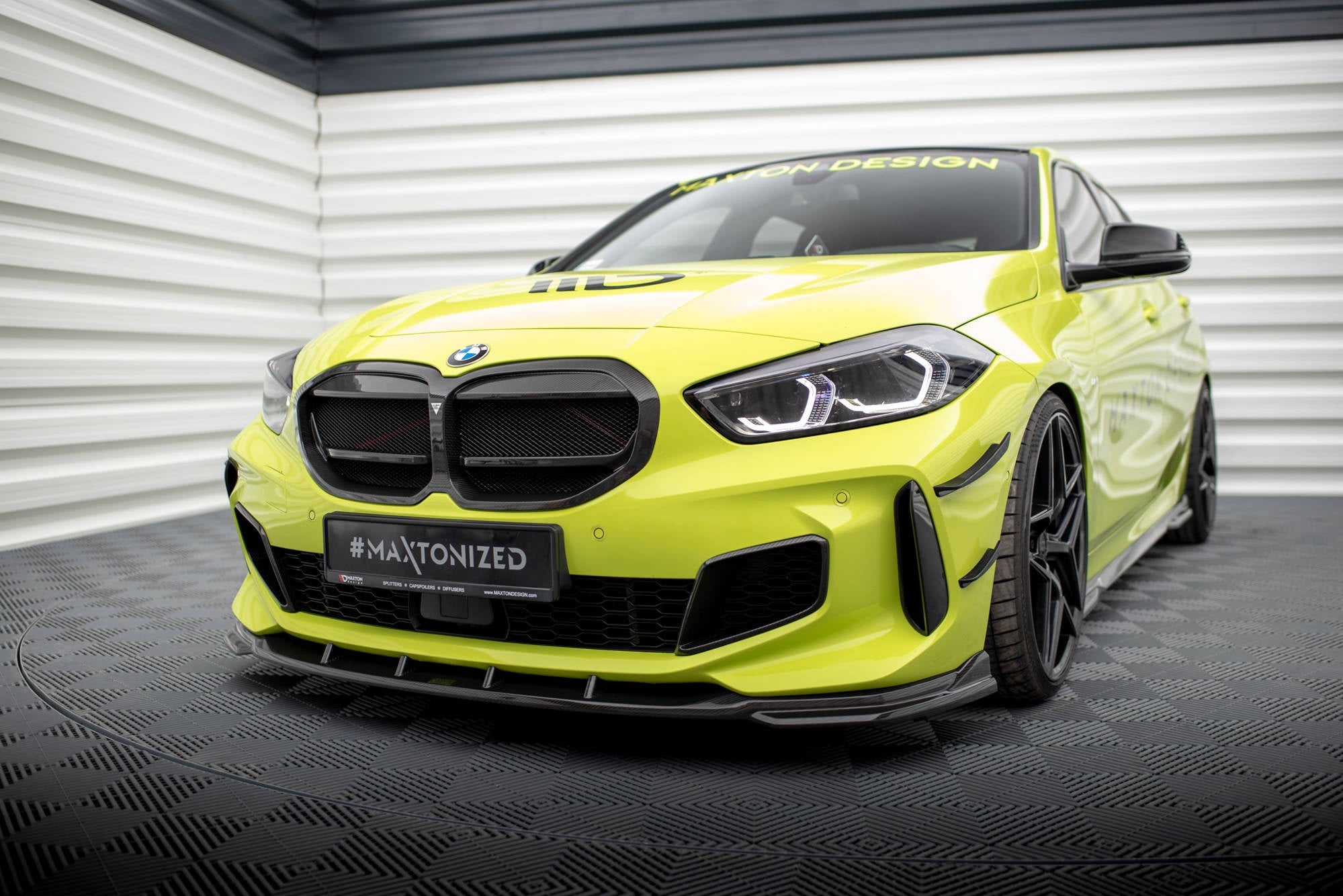 Aerisiri laterale bara fata Bmw Seria 1 F40 M-Pack M135i 2019- v1 - Maxton Design