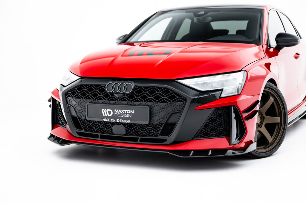 Prelungire splitter bara fata Audi RS3 Sedan 8Y Facelift 2024- v27 - Maxton Design