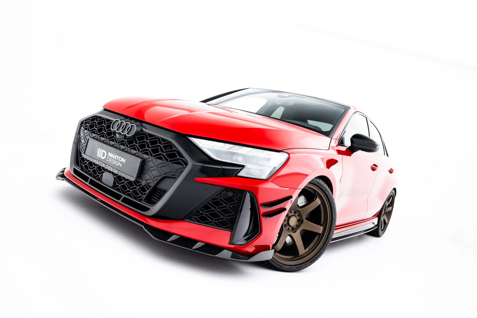 Prelungire splitter bara fata Audi RS3 Sedan 8Y Facelift 2024- v27 - Maxton Design