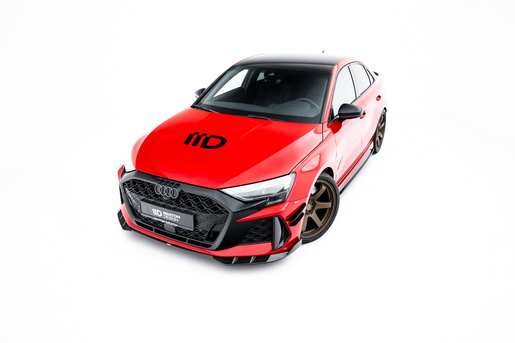 Prelungire splitter bara fata Audi RS3 Sedan 8Y Facelift 2024- v27 - Maxton Design