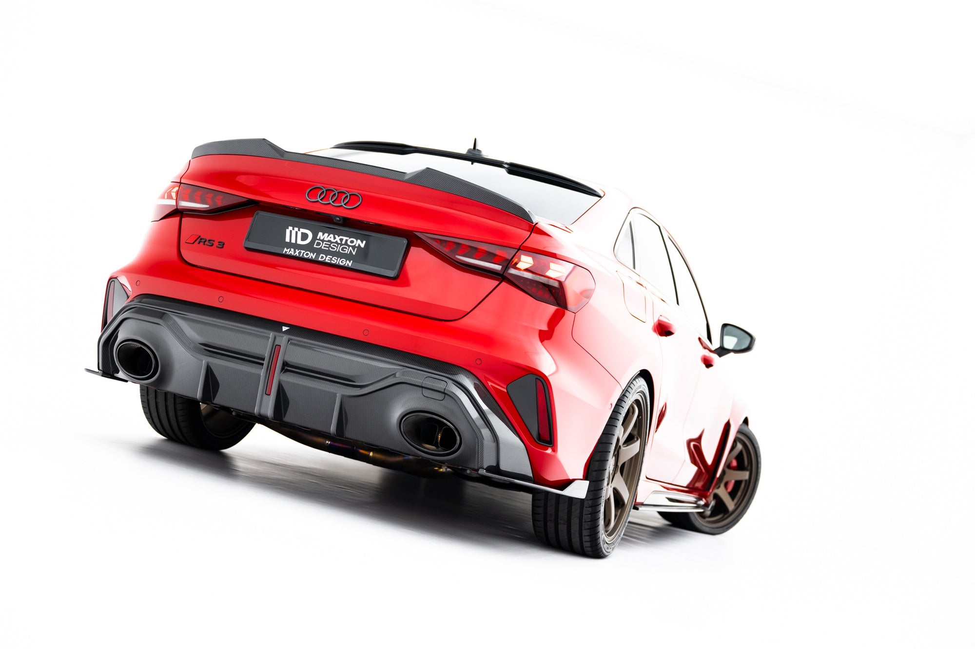 Prelungire splitter bara spate Audi RS3 Sedan 8Y Facelift 2024- v54 - Maxton Design