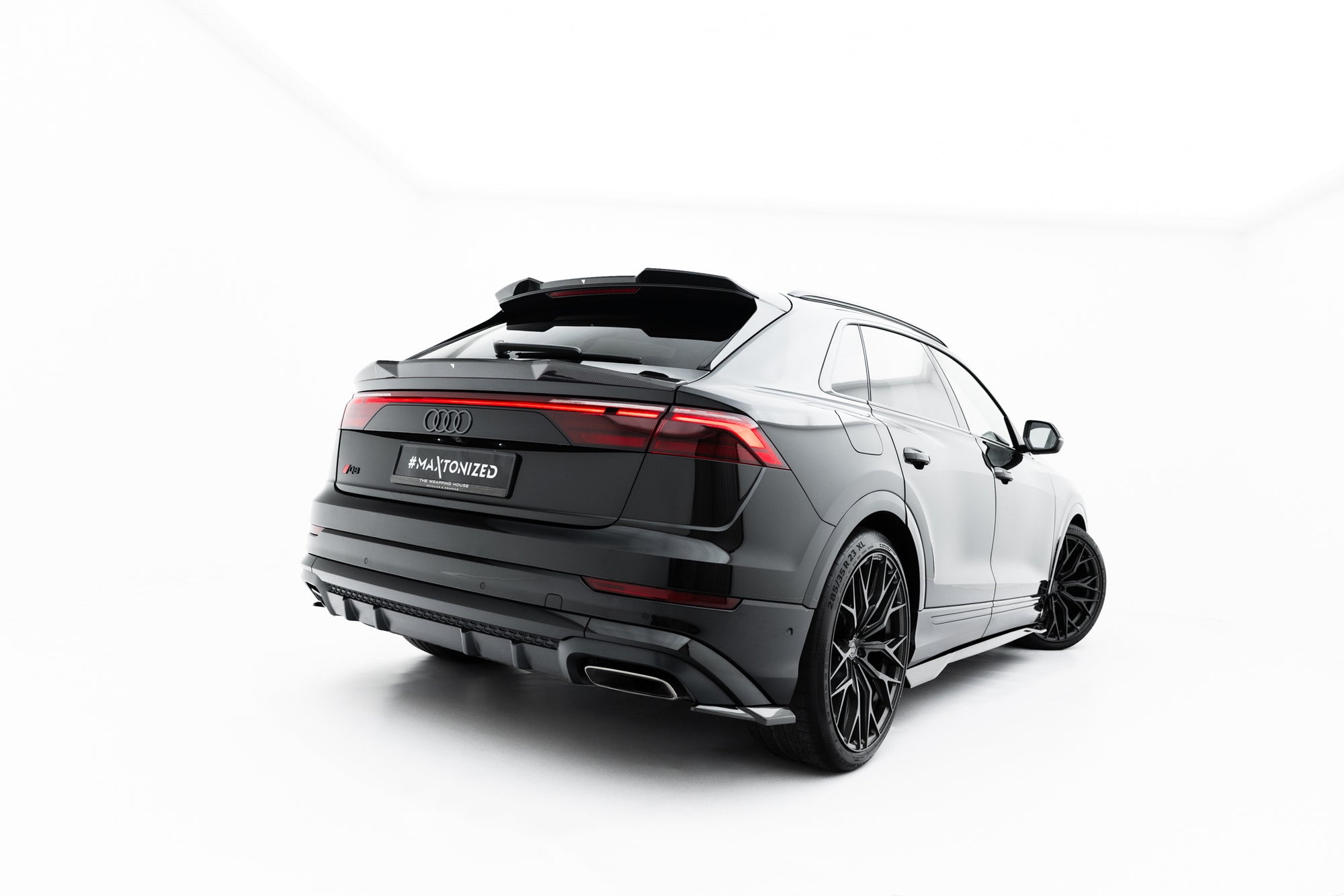Prelungire splitter bara spate Audi Q8 S-Line Mk1 Facelift 2023- v17 - Maxton Design
