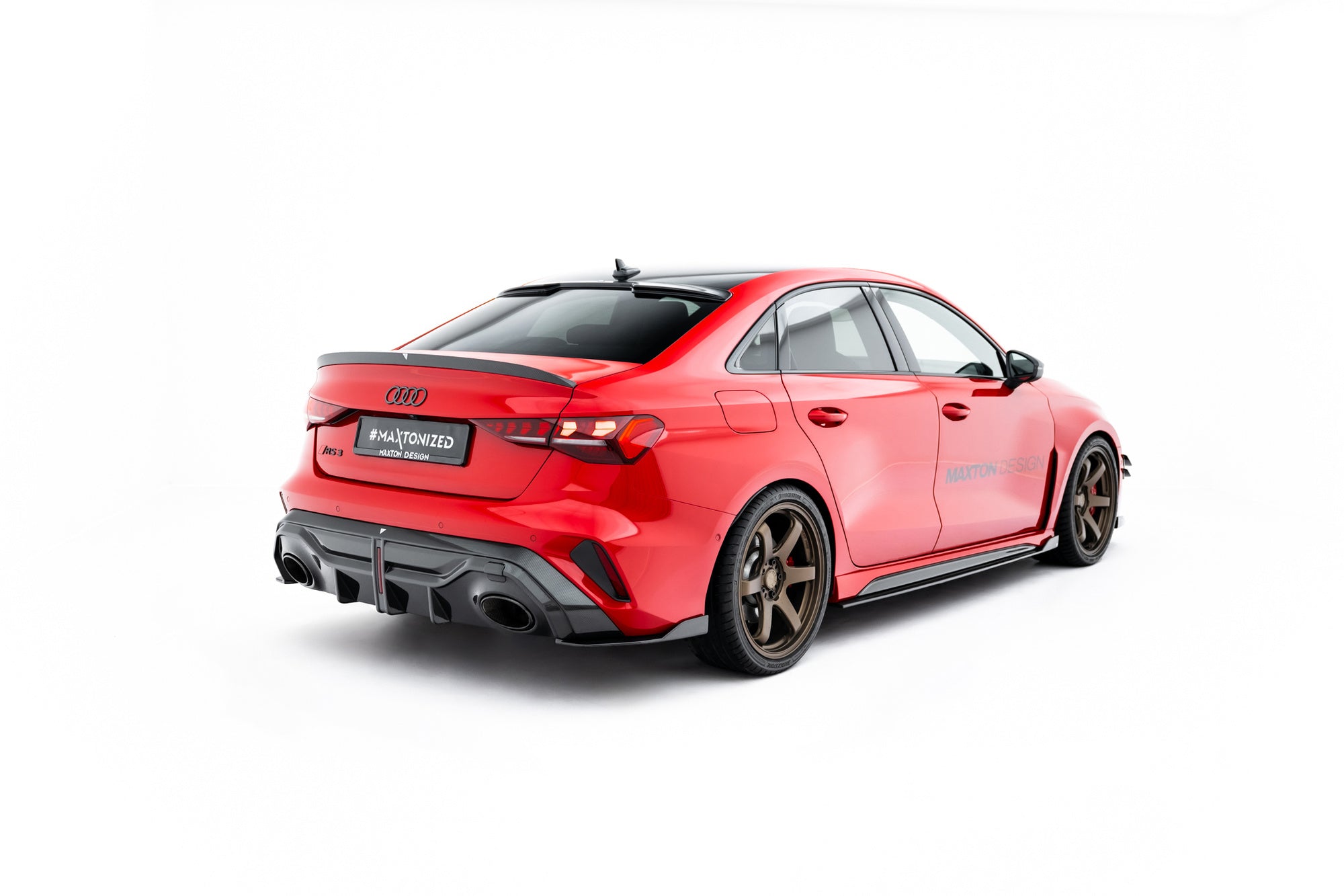Eleron spoiler cap Audi RS3 / S3 / A3 S-Line / A3 Sedan 8Y Facelift 2020- v12 - Maxton Design
