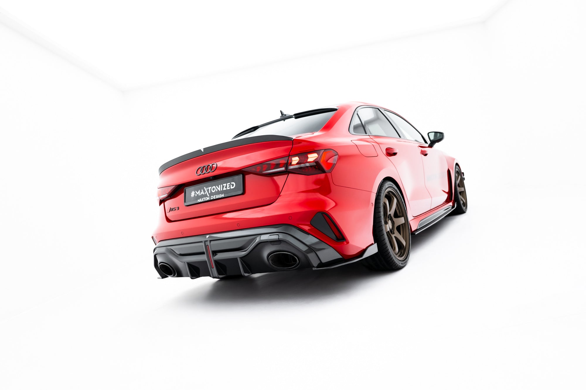 Eleron spoiler cap Audi RS3 / S3 / A3 S-Line / A3 Sedan 8Y Facelift 2020- v12 - Maxton Design