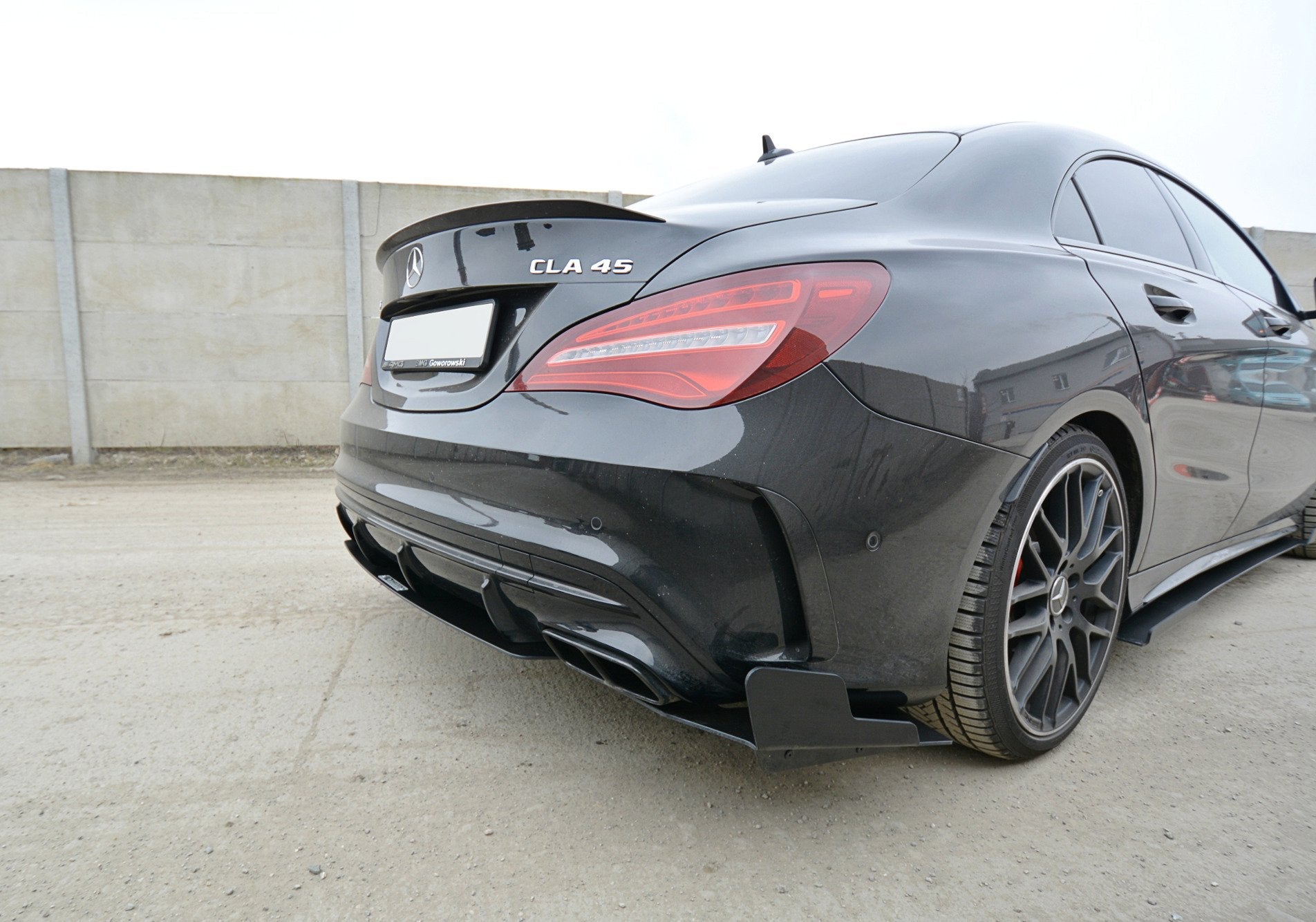 Prelungire splitter bara spate Mercedes Cla A45 Amg C117 facelift 2017- v5 - Maxton Design