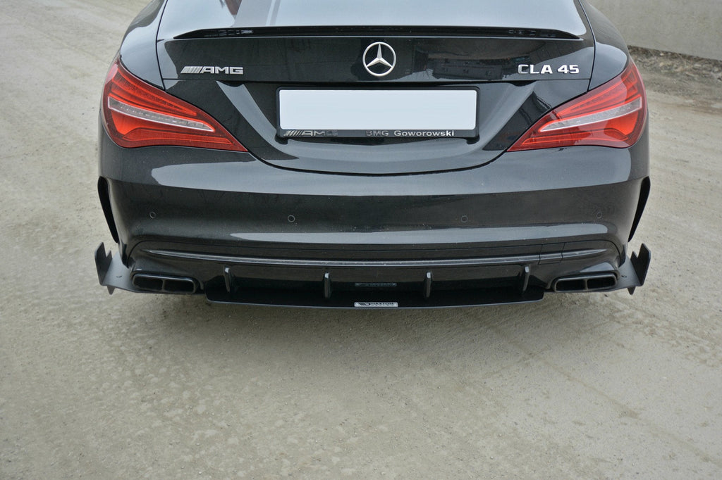 Prelungire splitter bara spate Mercedes Cla A45 Amg C117 facelift 2017- v5 - Maxton Design