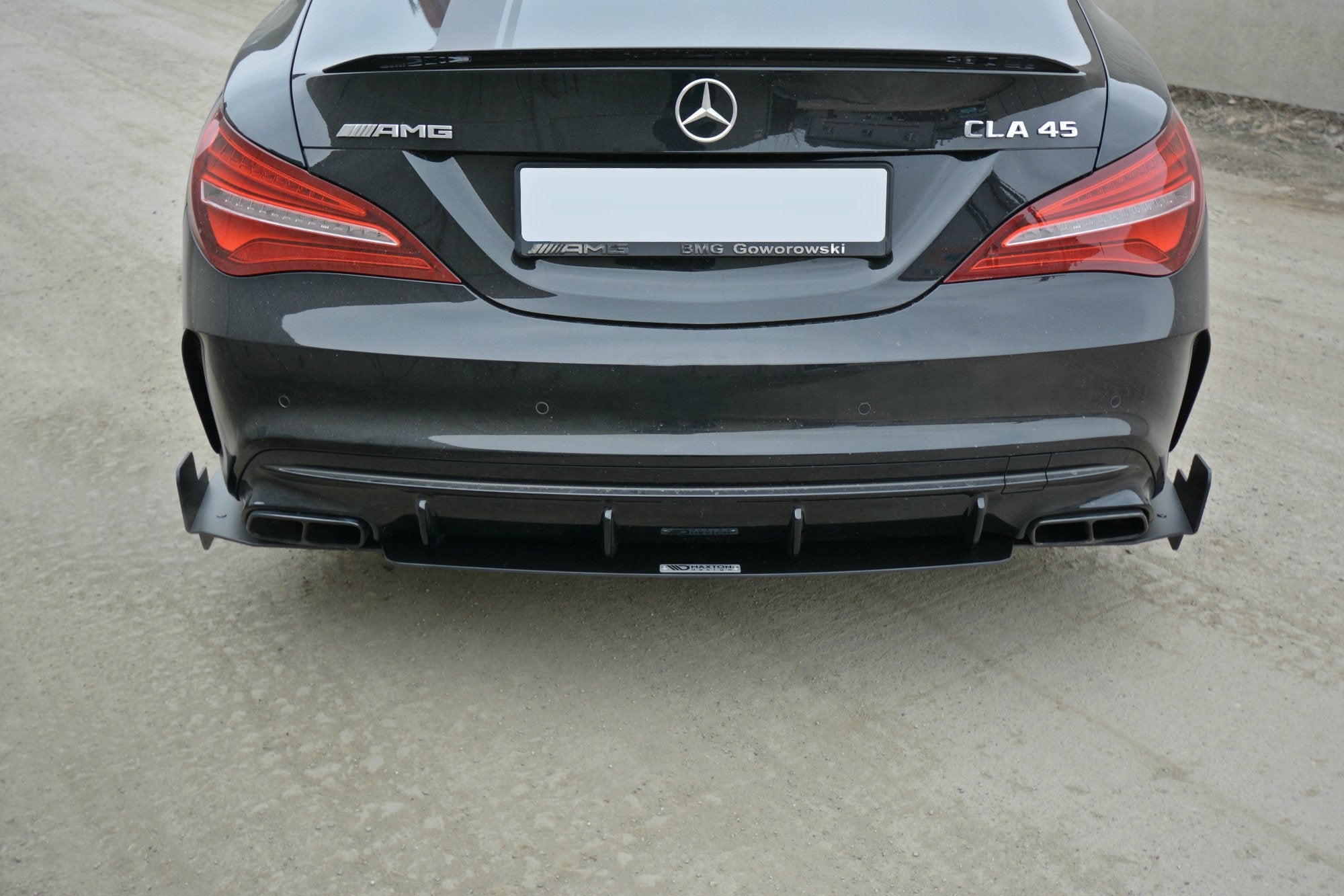 Prelungire splitter bara spate Mercedes Cla A45 Amg C117 facelift 2017- v5 - Maxton Design