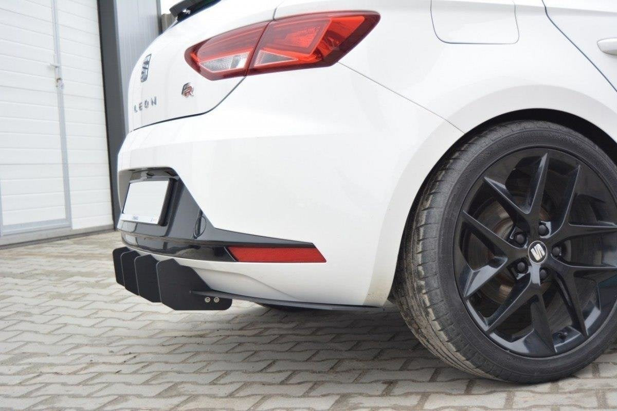 Prelungire difuzor bara spate Seat Leon Mk3 FR 2012-2016 v5 - Maxton Design