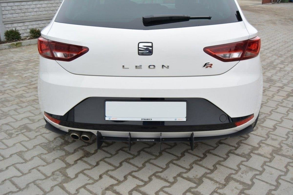Prelungire difuzor bara spate Seat Leon Mk3 FR 2012-2016 v5 - Maxton Design