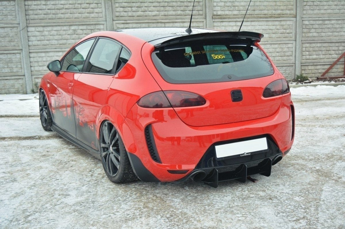Prelungire difuzor bara spate Seat Leon 1P Mk2 MS Design 2005-2009 v1 - Maxton Design