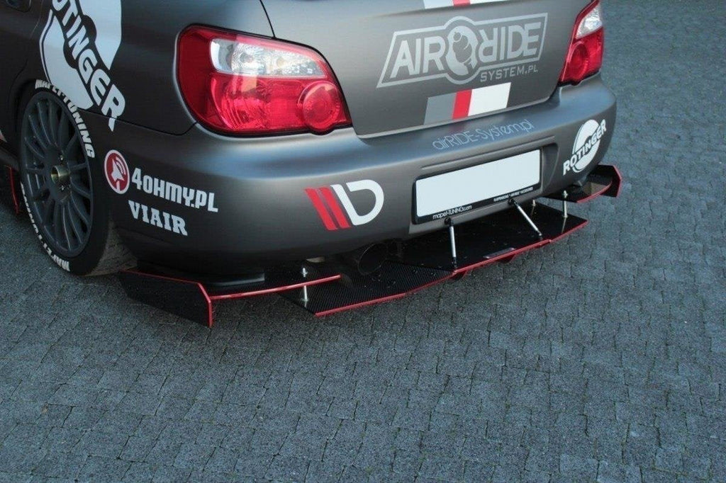 Prelungire difuzor bara spate Subaru Impreza Mk2 WRX STI Blobeye 2003-2006 v2 - Maxton Design