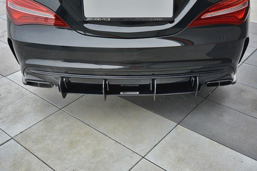 Prelungire difuzor bara spate Mercedes CLA A45 amg C117 Facelift 2017- v4 - Maxton Design