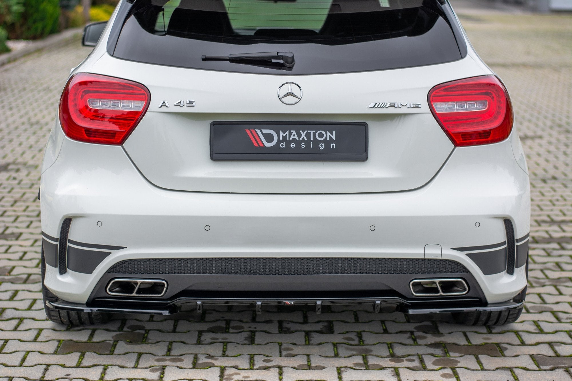 Prelungire splitter bara spate Mercedes A Class W176 A45 AMG 2013-2015 v5 - Maxton Design