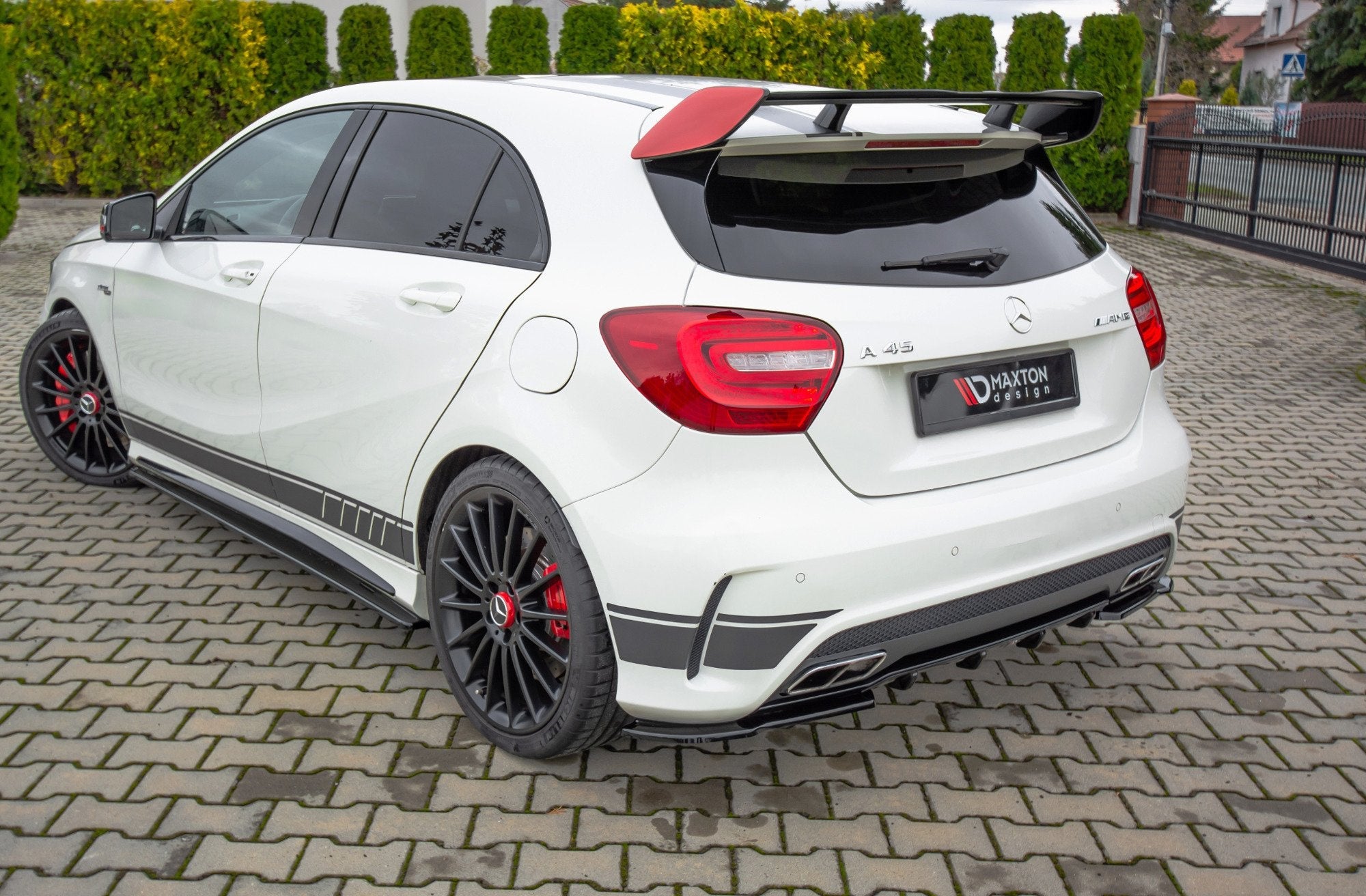 Prelungire splitter bara spate Mercedes A Class W176 A45 AMG 2013-2015 v5 - Maxton Design