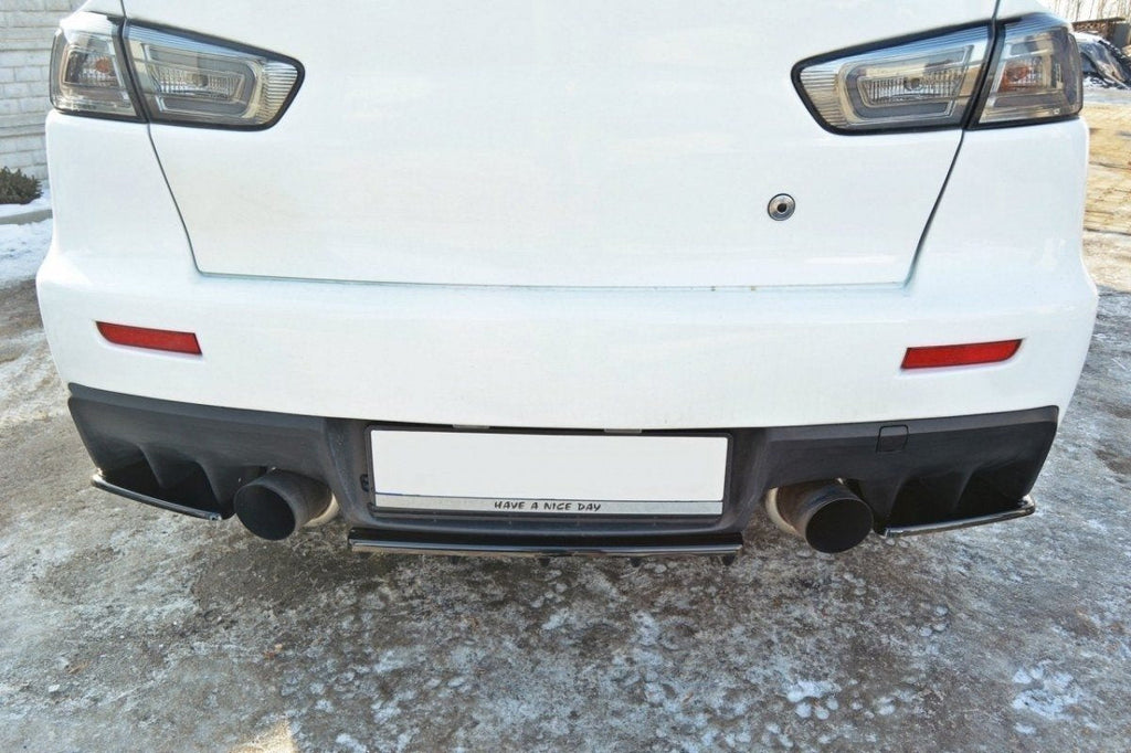 Prelungire splitter bara spate Mitsubishi Lancer EVO X 2007-2015 v1 - Maxton Design