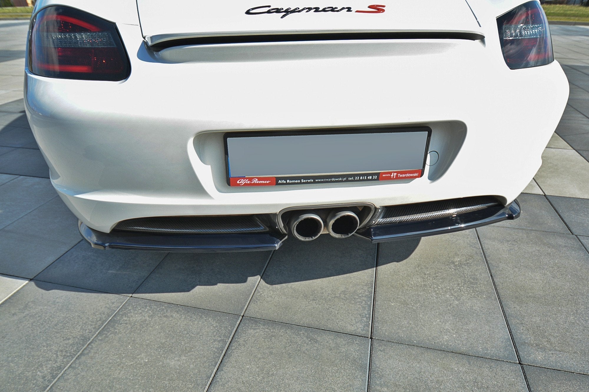 Prelungire splitter bara spate Porsche Cayman S 987C 2006-2009 v1 - Maxton Design