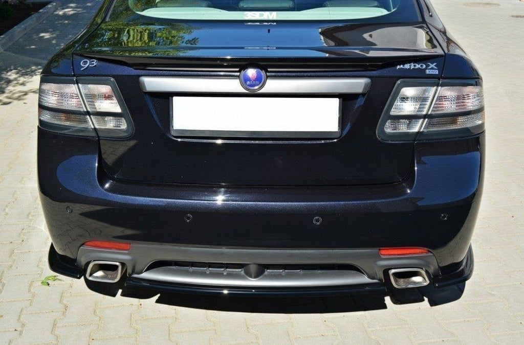 Prelungire splitter bara spate Saab 9-3 Turbo X 2007-2011 v1 - Maxton Design