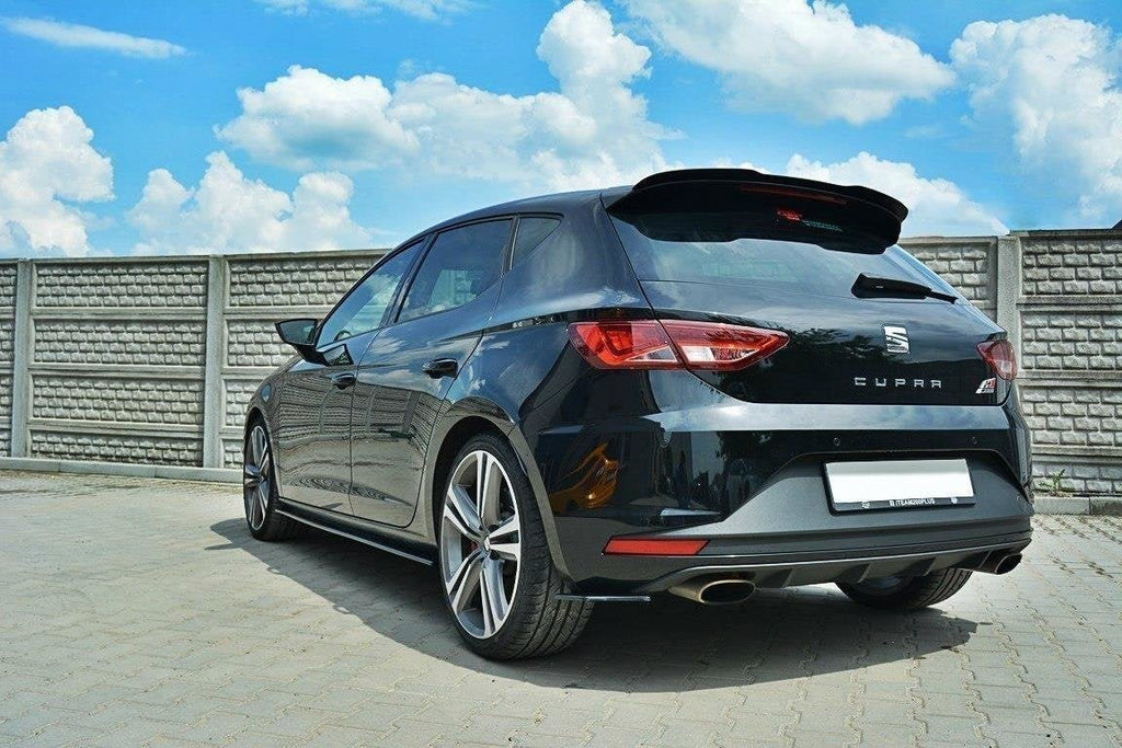Prelungire splitter bara spate Seat Leon 5F Mk3 Cupra FR 2012-2016 v2 - Maxton Design