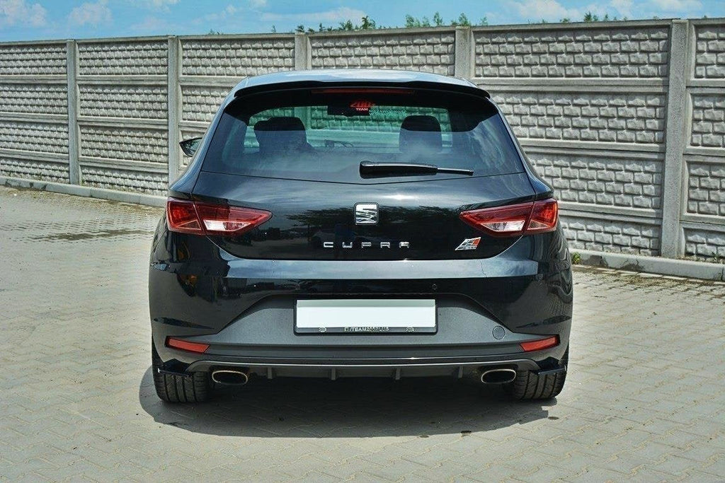 Prelungire splitter bara spate Seat Leon 5F Mk3 Cupra FR 2012-2016 v2 - Maxton Design