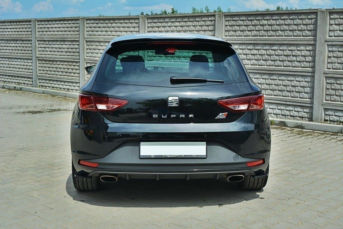Prelungire splitter bara spate Seat Leon 5F Mk3 Cupra FR 2012-2016 v2 - Maxton Design