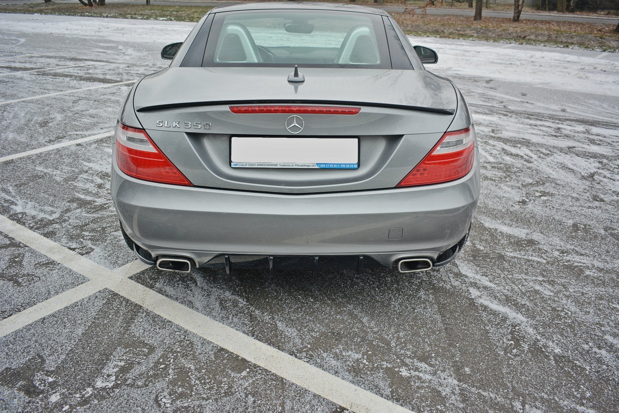 Prelungire splitter bara spate Mercedes SLK R172 2011-2015 v1 - Maxton Design