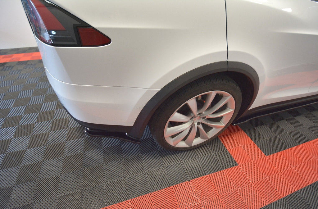 Prelungire splitter bara spate Tesla Model X 2015- v1 - Maxton Design