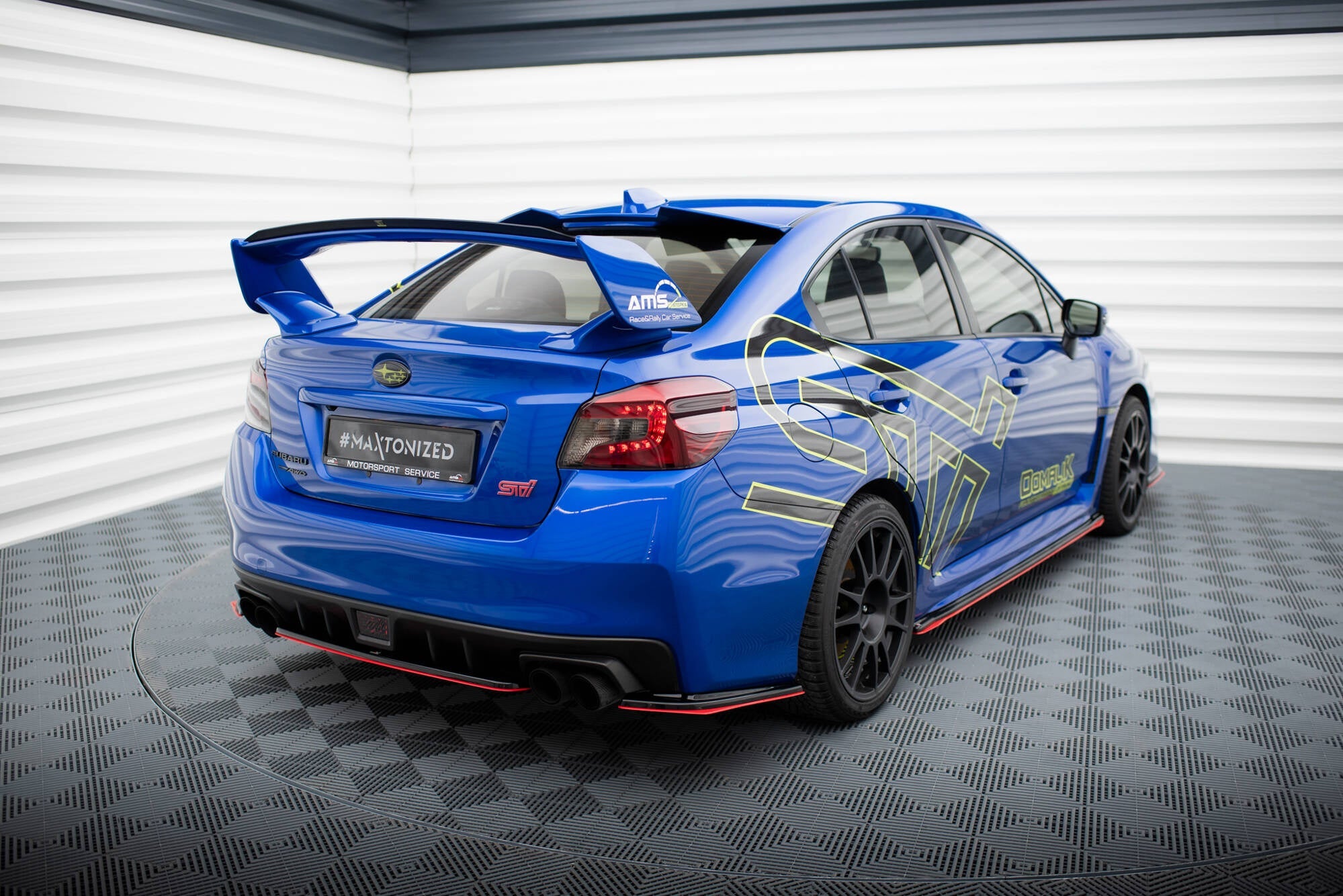 Prelungire splitter bara spate Subaru Impreza Mk4 WRX STI 2014-2016 v9 - Maxton Design