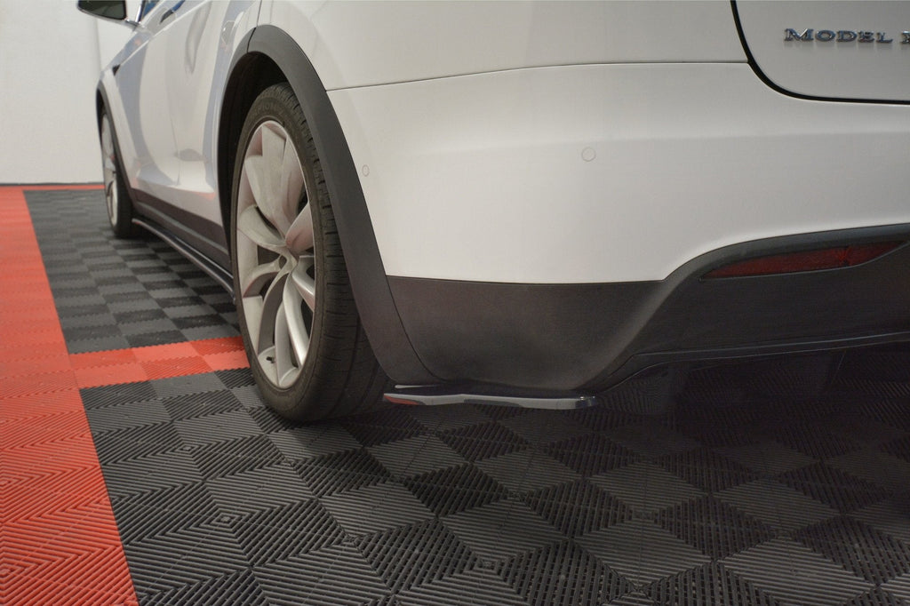 Prelungire splitter bara spate Tesla Model X 2015- v2 - Maxton Design