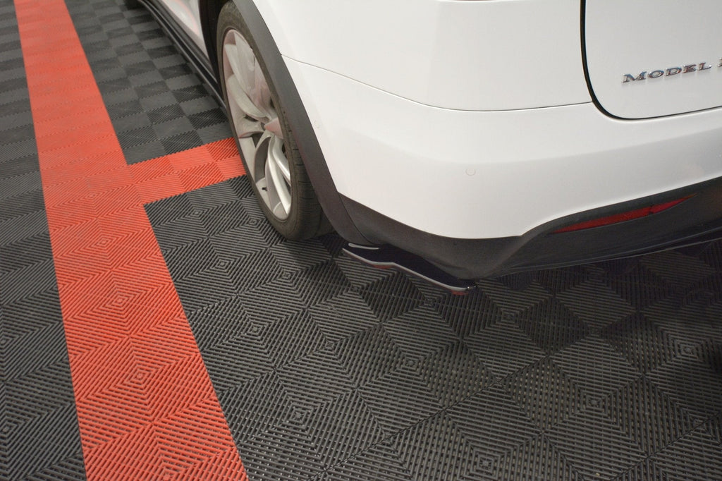 Prelungire splitter bara spate Tesla Model X 2015- v2 - Maxton Design