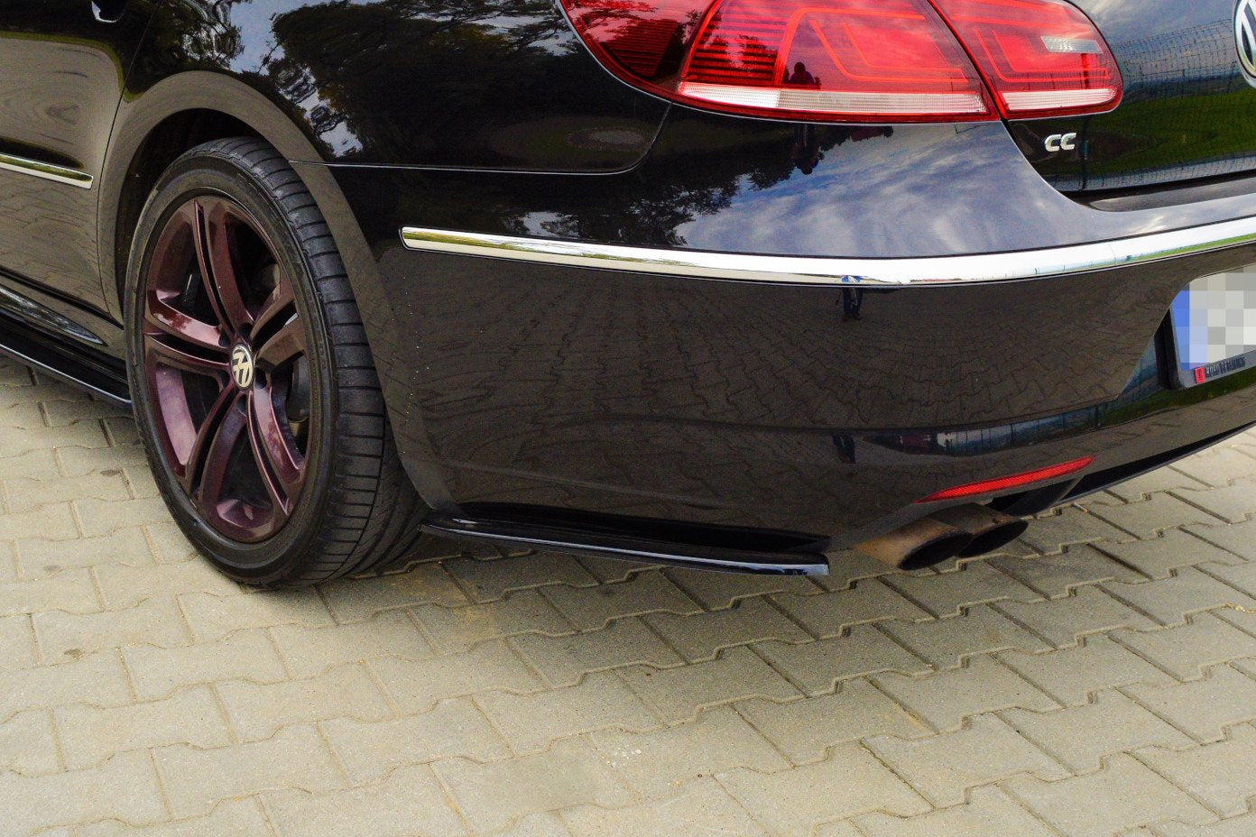 Prelungire splitter bara spate Volkswagen Passat CC R-Line 2012-2017 v4 - Maxton Design