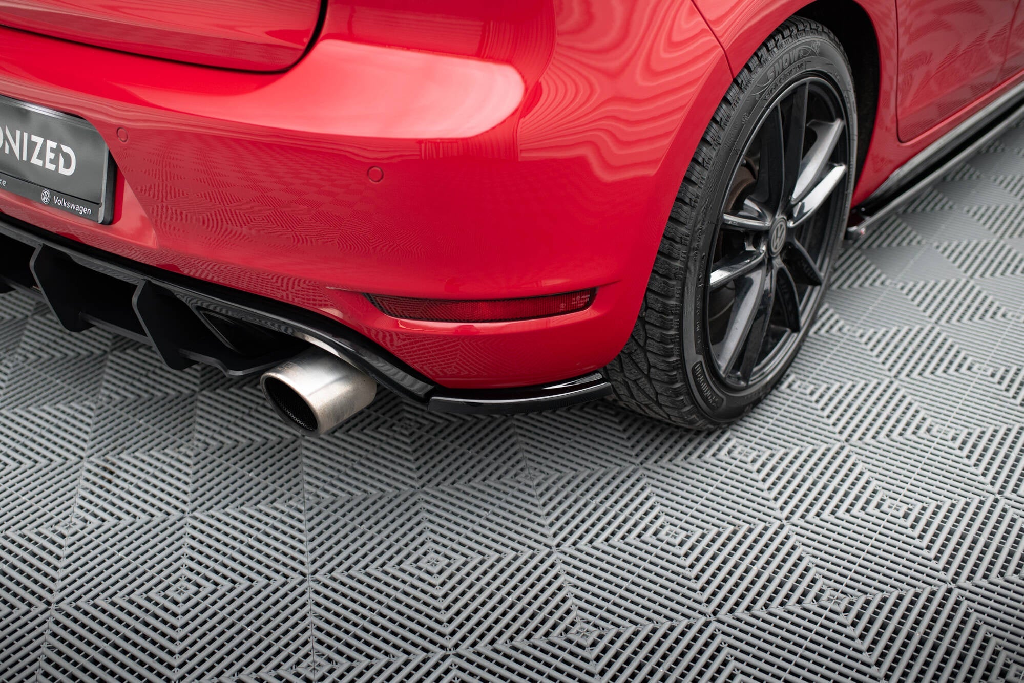 Prelungire splitter bara spate Volkswagen Golf 6 GTI 35TH 2008-2012 v6 - Maxton Design