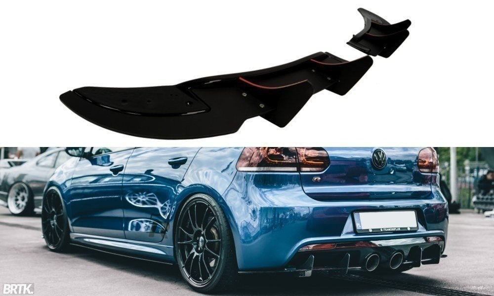 Prelungire splitter bara spate Volkswagen Golf 6 R CNC 2008-2012 v8 - Maxton Design