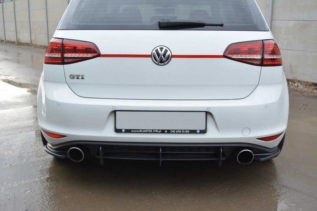 Prelungire splitter bara spate Volkswagen Golf 7 GTI 2012-2016 v3 - Maxton Design
