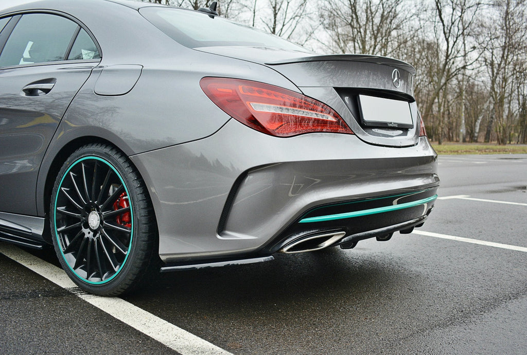Prelungire difuzor bara spate Mercedes CLA C117 Amg-Line Facelift 2017- v7 - Maxton Design