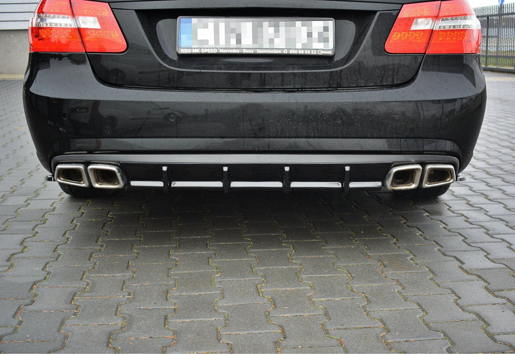 Prelungire difuzor bara spate Mercedes E Class W212 E63 AMG 2009-2012 v4 - Maxton Design