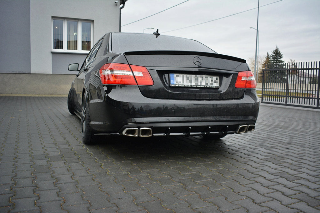 Prelungire difuzor bara spate Mercedes E Class W212 E63 AMG 2009-2012 v4 - Maxton Design