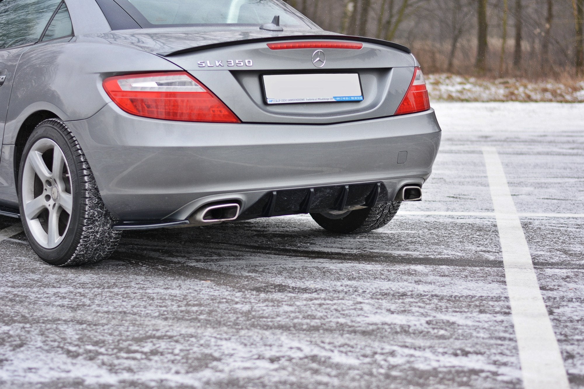 Prelungire difuzor bara spate Mercedes SLK R172 2011-2015 v2 - Maxton Design