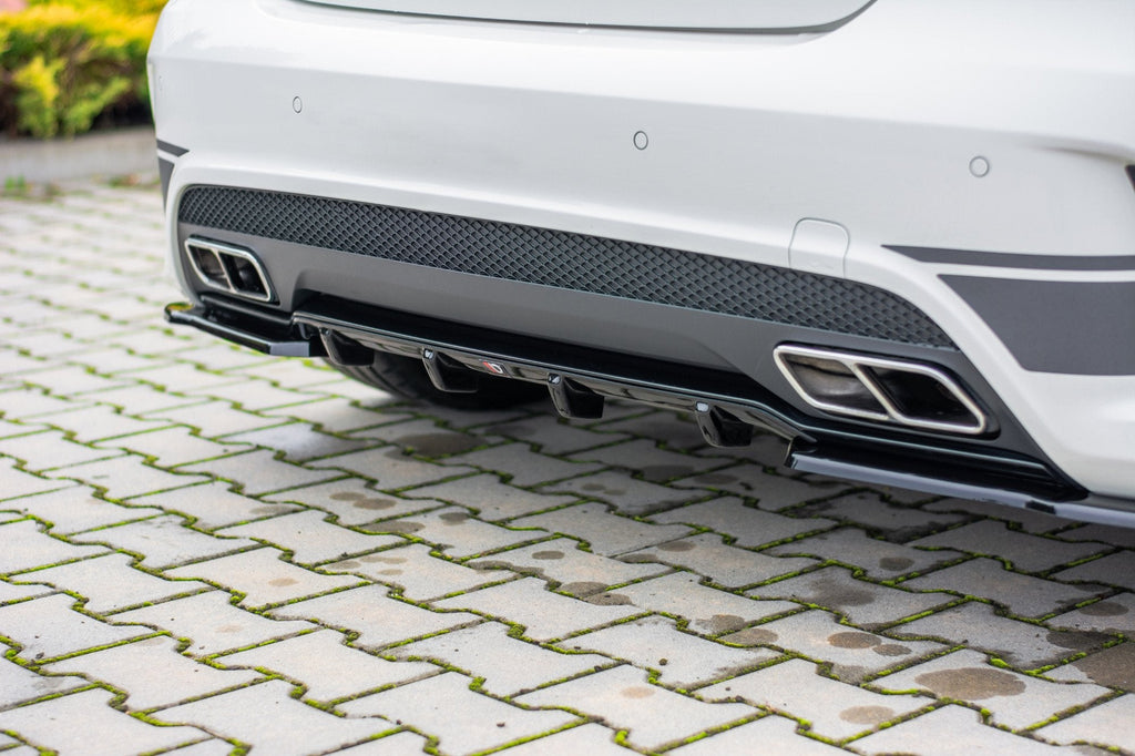 Prelungire difuzor bara spate Mercedes A Class W176 A45 AMG 2013-2015 v6 - Maxton Design