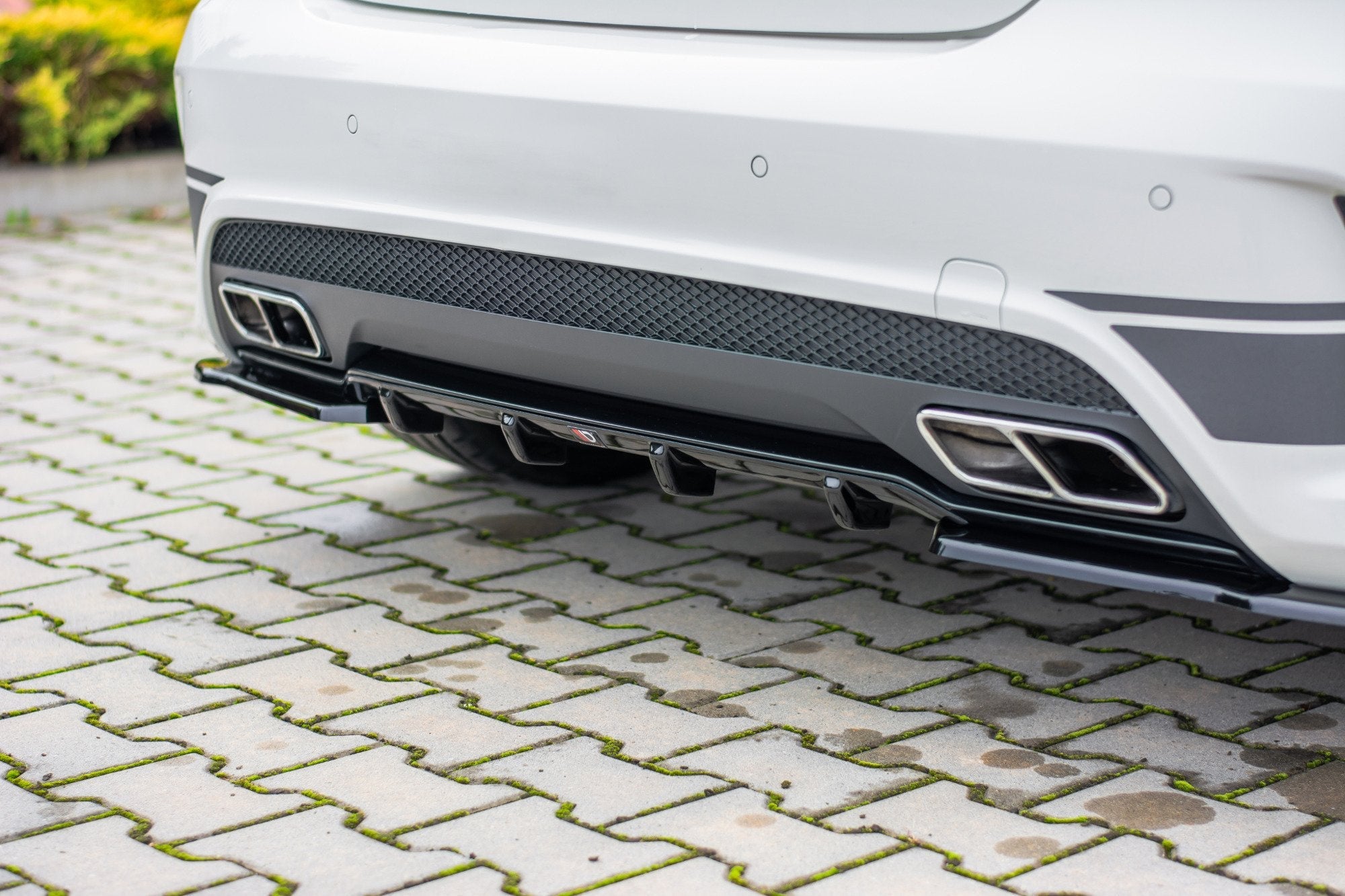 Prelungire difuzor bara spate Mercedes A Class W176 A45 AMG 2013-2015 v6 - Maxton Design