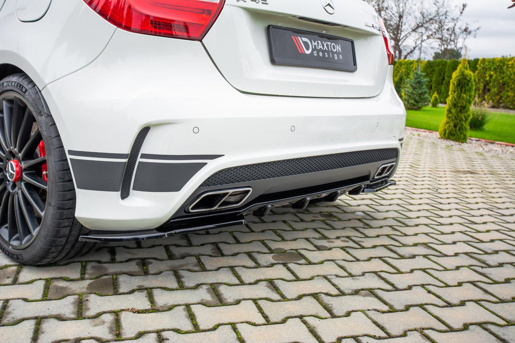 Prelungire difuzor bara spate Mercedes A Class W176 A45 AMG 2013-2015 v6 - Maxton Design