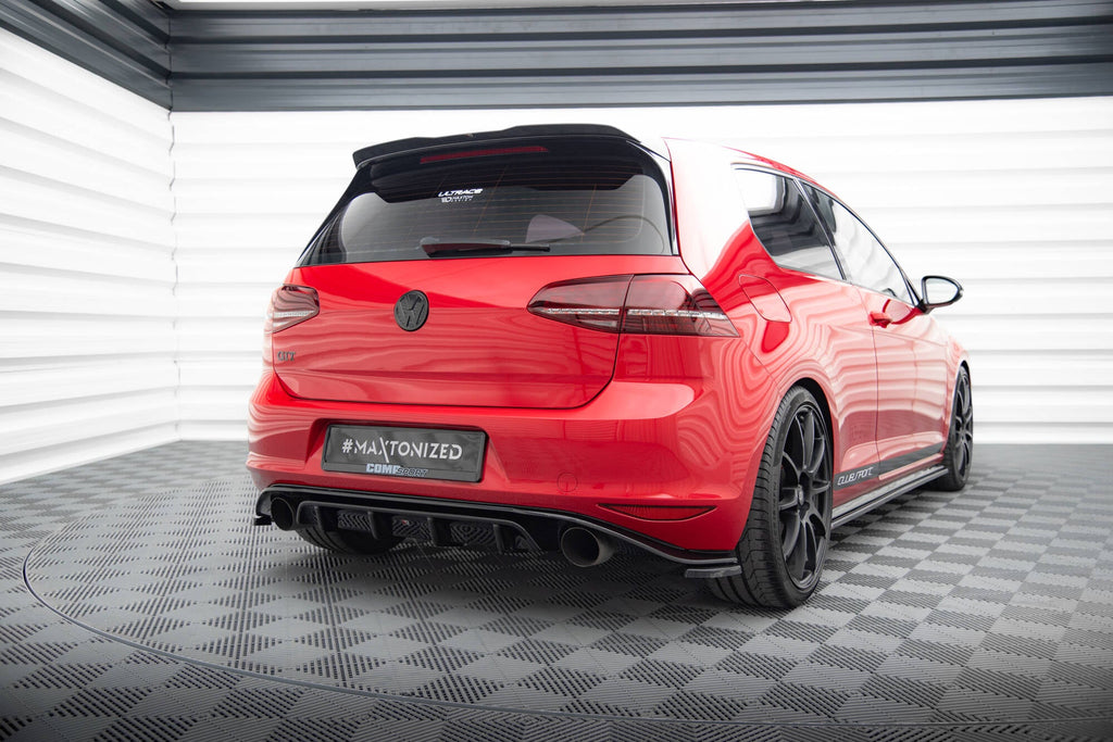 Prelungire difuzor bara spate Volkswagen Golf 7 GTI Clubsport 2016-2017 v9 - Maxton Design