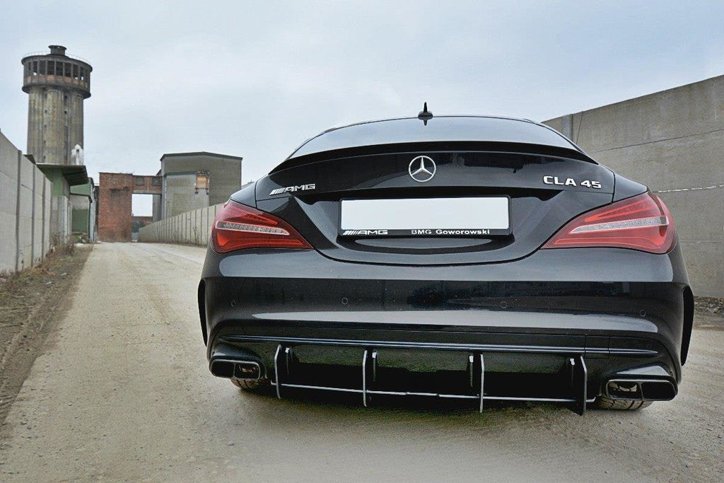 Prelungire difuzor bara spate Mercedes CLA A45 AMG C117 Facelift 2017- v3 - Maxton Design